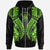 Niue Zip up Hoodie Polynesian Lion Head Green Style Unisex Green - Polynesian Pride