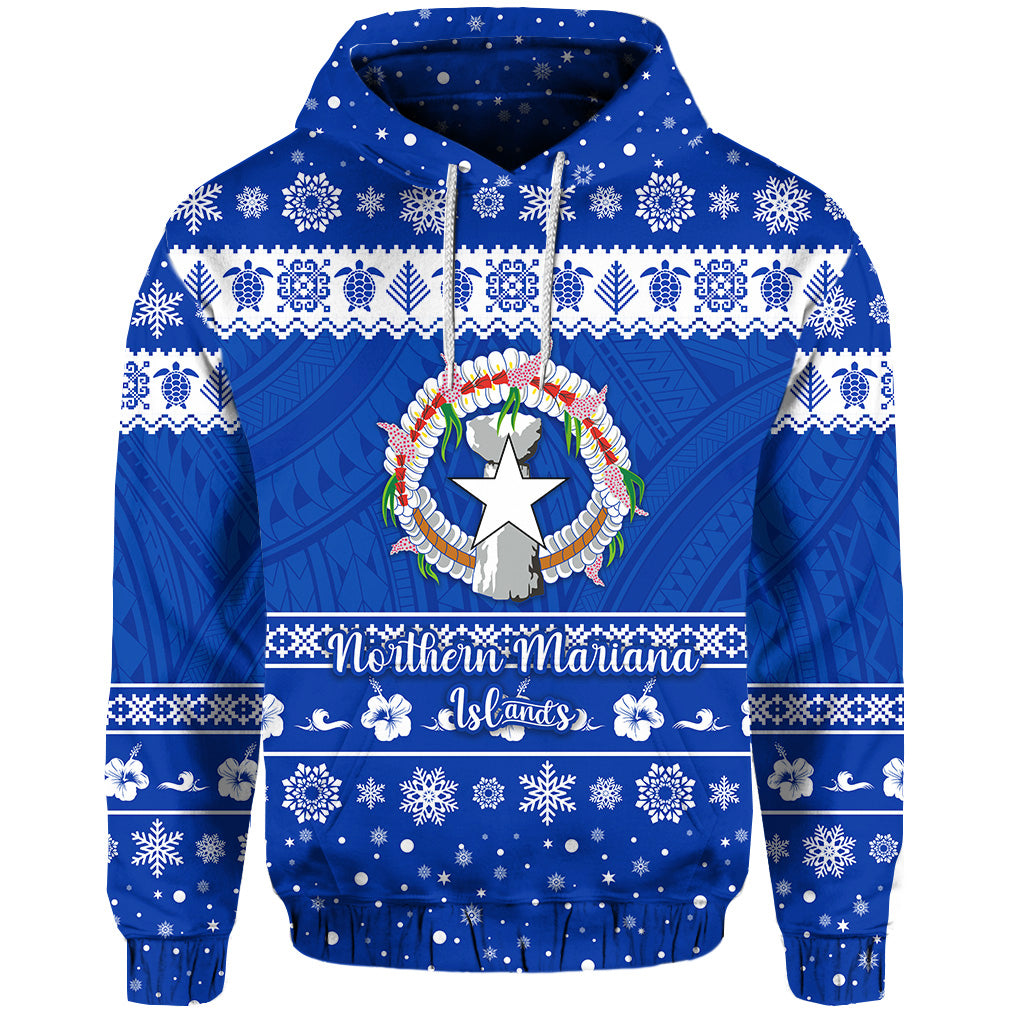 Custom Northern Mariana Islands Christmas Hoodie Simple Style LT8 - Polynesian Pride