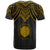 Northern Mariana Islands Custom T Shirt Polynesian Armor Style Gold - Polynesian Pride