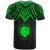 Northern Mariana Islands Custom T Shirt Polynesian Armor Style Green - Polynesian Pride