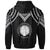 Northern Mariana Islands Zip up Hoodie Polynesian Armor Style Black - Polynesian Pride