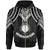 Northern Mariana Islands Zip up Hoodie Polynesian Armor Style Black Unisex Black - Polynesian Pride