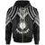 Northern Mariana Islands Custom Zip up Hoodie Polynesian Armor Style Black Unisex Black - Polynesian Pride