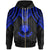 Northern Mariana Islands Custom Zip up Hoodie Polynesian Armor Style Blue Unisex Blue - Polynesian Pride