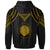 Northern Mariana Islands Custom Hoodie Polynesian Armor Style Gold - Polynesian Pride