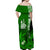 Custom New Caledonia Matching Dress and Hawaiian Shirt Nautilus Green Polynesian Hibiscus LT13 - Polynesian Pride