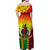 Vanuatu Indigenous Off Shoulder Long Dress Proud To Be Ni - Vanuatu Polynesian Flowers LT13 - Polynesian Pride