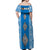 Tonga Rugby Off Shoulder Long Dress - Mate Ma'a Tonga Version Blue LT13 - Polynesian Pride