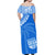 Fiji Rugby Sevens Off Shoulder Long Dress Fijian 7s Tapa Polynesian Blue Ver.01 LT13 - Polynesian Pride