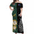 (Custom Personalised) South Africa Protea and New Zealand Fern Off Shoulder Long Dress Rugby Go Springboks vs All Black LT13 Women Art - Polynesian Pride