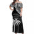 Fiji Rugby Sevens Off Shoulder Long Dress Fijian 7s Tapa Polynesian LT13 Women Black - Polynesian Pride