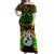 Aotearoa Fern Off Shoulder Long Dress New Zealand Hei Tiki Special Style LT13 Women Green - Polynesian Pride