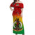 (Custom Personalised) Vanuatu Independence Day Off Shoulder Long Dress 42nd Anniversary Yumi Yumi Yumi LT13 Women Red - Polynesian Pride