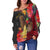 (Custom Personalised) Papua New Guinea Off Shoulder Sweater Bird of Paradise LT13 - Polynesian Pride