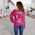 Breast Cancer Awareness Off Shoulder Sweater Hibiscus Polynesian No One Fights Alone LT13 - Polynesian Pride