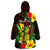 (Custom Personalised) Hawaii Wearable Blanket Hoodie Pineapple Mix Kakau Reggae Kanaka LT14 - Polynesian Pride