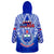 Samoa Rugby Wearable Blanket Hoodie Manu Samoa 7s Ginger Blue Polynesian LT14 - Polynesian Pride