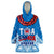 Toa Samoa Rugby Wearable Blanket Hoodie Manu Siva Tau Style Ulafala LT13 - Polynesian Pride