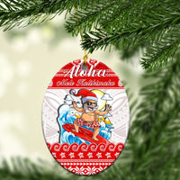 Hawaii Christmas Ornaments Surfing Santa Mele Kalikimaka Polynesian LT14 - Polynesian Pride