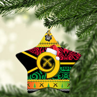 Vanuatu Christmas Ornaments Pig Tusk Polynesian Joyeux Noel Flag Art Ver.01 LT14 - Polynesian Pride