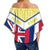 Hawaii Flag Oahu Women's Off Shoulder Wrap Waist Top - Yellow - Mit Style - AH - Polynesian Pride