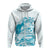 Custom Guam Zip up Hoodie Ocean and Turtle Simple Style LT7 - Polynesian Pride