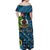 (Custom Personalised) Vanuatu Sanma Off Shoulder Long Dress Independence Be Proud LT8 - Polynesian Pride