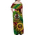 Vanuatu Off Shoulder Long Dress Independence Be Proud Vanuatu Flag - Gradient Vibes LT8 - Polynesian Pride