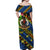 (Custom Personalised) Vanuatu Tafea Off Shoulder Long Dress Independence Be Proud LT8 - Polynesian Pride