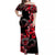 Polynesian Valentine Matching Dress and Hawaiian Shirt Hibiscus Flowers Red Style LT6 - Polynesian Pride