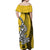 Hawaiian Shark Polynesian Matching Dress and Hawaiian Shirt Vibe Yellow Style LT6 - Polynesian Pride