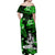 Hawaii Summer Colorful Hula Girl Matching Dress and Hawaiian Shirt Green LT6 - Polynesian Pride