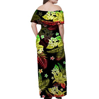 Hawaii Summer Colorful Matching Dress and Hawaiian Shirt Reggage LT6 - Polynesian Pride