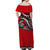 Tonga Off Shoulder Long Dress Polynesian Tattoo LT6 - Polynesian Pride