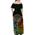 Vanuatu Mix Maori And Aboriginal Off Shoulder Long Dress LT6 - Polynesian Pride