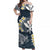 Hawaii Kanaka Turtle Off Shoulder Long Dress Style No.1 LT6 Women Blue - Polynesian Pride