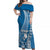 Yap Of Micronesia Off Shoulder Long Dress Vibe Style LT6 Women Blue - Polynesian Pride