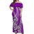 Hawaiian Shark Polynesian Matching Dress and Hawaiian Shirt Vibe Purple Style LT6 - Polynesian Pride