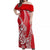 Hawaiian Shark Polynesian Matching Dress and Hawaiian Shirt Vibe Red Style LT6 - Polynesian Pride