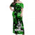 Hawaii Summer Colorful Hula Girl Matching Dress and Hawaiian Shirt Green LT6 - Polynesian Pride