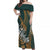 Hawaiian Shark Polynesian Matching Dress and Hawaiian Shirt Vibe Green Style LT6 - Polynesian Pride