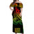 Kakau Hawaiian Polynesian Off Shoulder Long Dress Reggae LT6 Women Reggae - Polynesian Pride