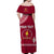 (Custom Personalised) Tonga Beulah College Off Shoulder Long Dress Simple Style LT8 - Polynesian Pride