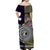 New Zealand And Niue Off Shoulder Long Dress Together - Purple LT8 - Polynesian Pride