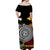 New Zealand And Papua New Guinea Off Shoulder Long Dress Together - Yellow LT8 - Polynesian Pride