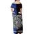 (Custom Personalised) Samoa And New Zealand Off Shoulder Long Dress Together - Red LT8 - Polynesian Pride