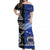 Samoa And New Zealand Off Shoulder Long Dress Together - Black LT8 Women Black - Polynesian Pride