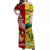 (Custom Personalised) Mate Ma'a Tonga Ngatu And Australia Wallabies Aboriginal Off Shoulder Long Dress Rugby Together LT8 Women - Polynesian Pride