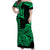 Hawaii Kakau Off Shoulder Long Dress Polynesian Floral Tribal Green Version LT9 Women Green - Polynesian Pride