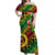 Vanuatu Off Shoulder Long Dress Independence Be Proud Vanuatu Flag - Gradient Vibes LT8 Women Green - Polynesian Pride